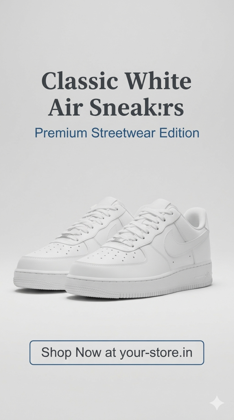 Classic White  Sneakers – Premium Streetwear Edition